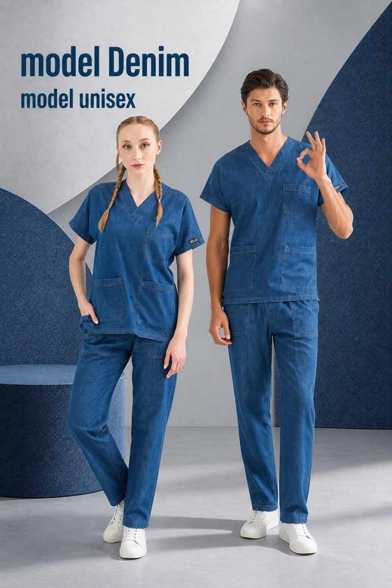2dff3aa8-c481-4867-a169-6f091e648057 Cosum medical Scrub - Jeans - imagine 1