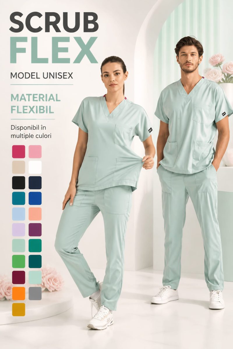 cce1552d-2dc8-4322-9aa7-4f9625166a74 Costum medical Scrub - Flex - imagine 1